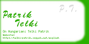 patrik telki business card